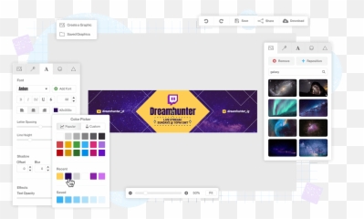 Online Twitch Banner Maker - Snappa Banners Emoji,New Twitch User Adding Emojis To Twich