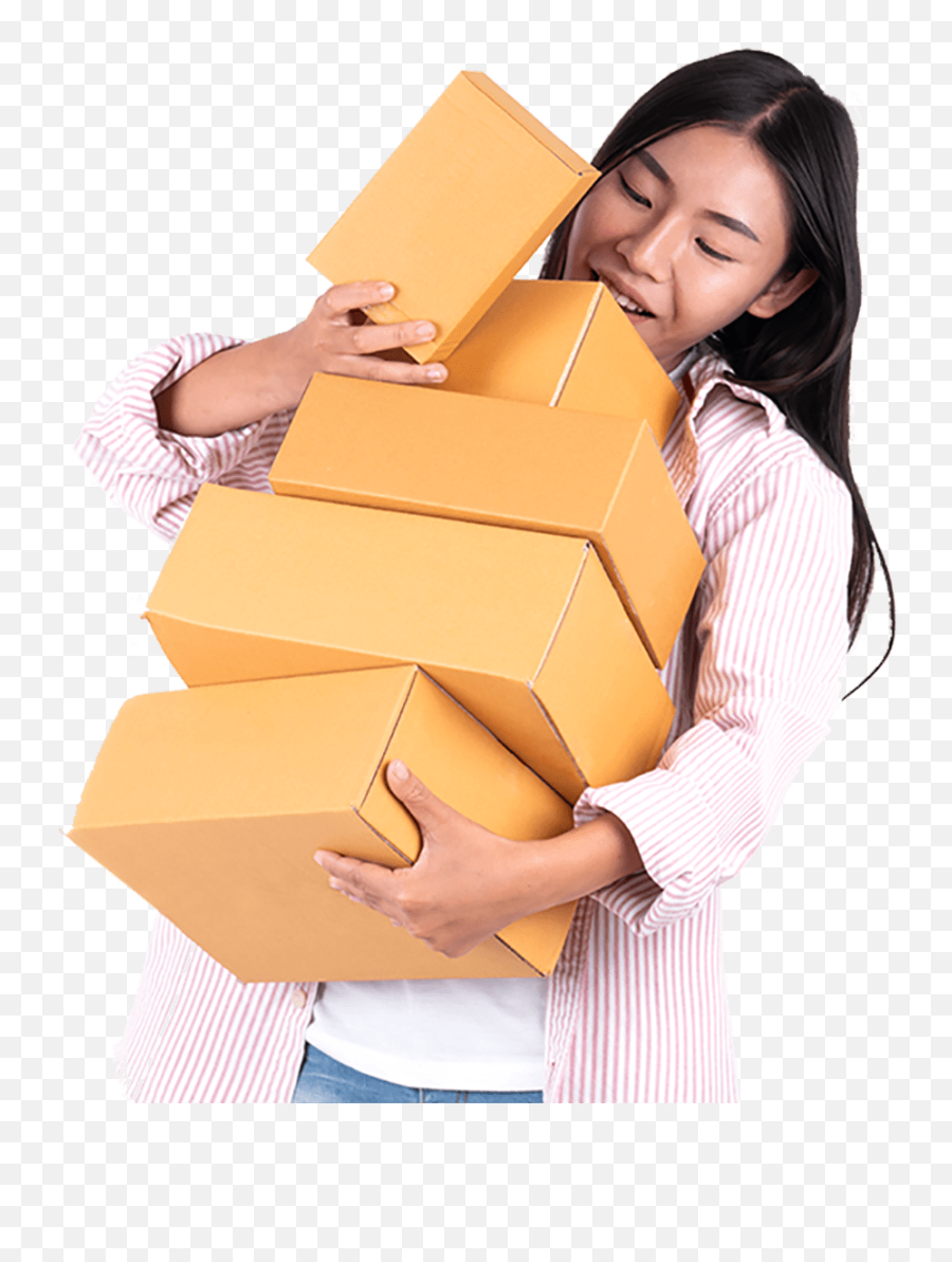 Shopper Experience - Cardboard Box Emoji,The Emotions Of A Woman Shopper