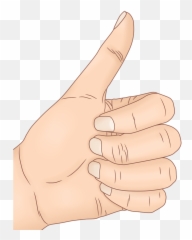 Thumbs Up Hand Nail - Sign Language Emoji,Okay Symbol Emoji