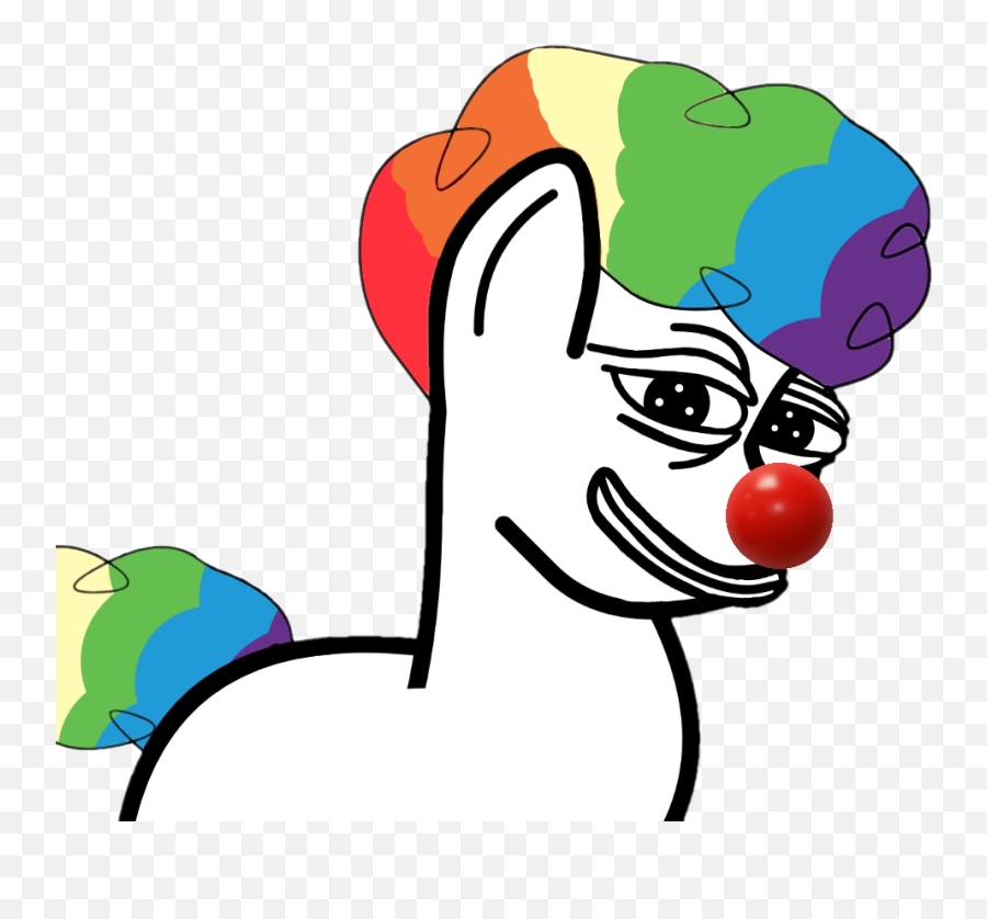 Clown Honkler Meme Pepe The Frog - Clown Pepe Pony Emoji,