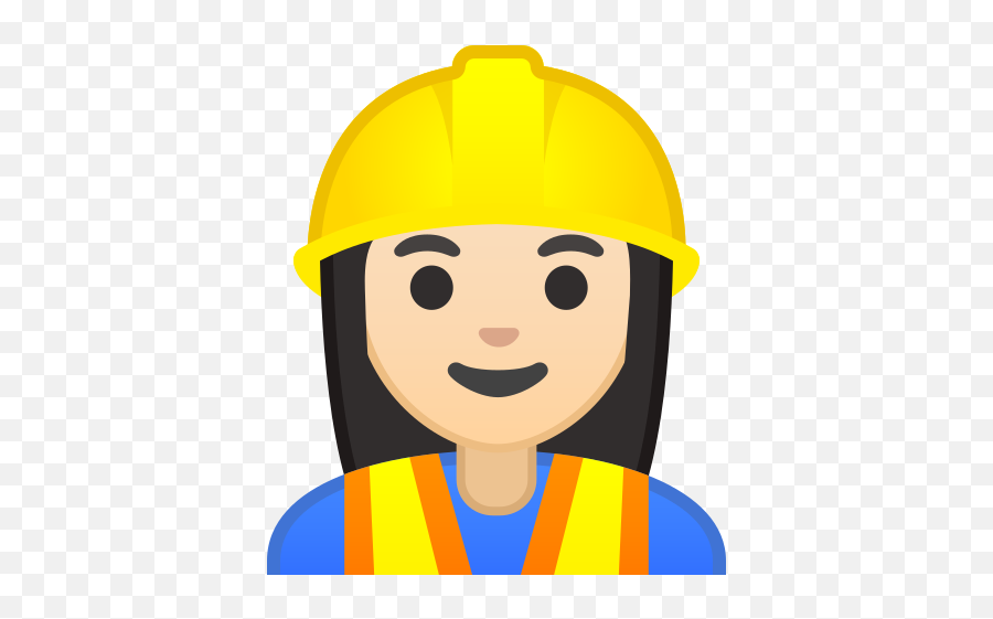 Light Skin Tone Emoji - Work Construction Emoji,Construction Worker Scenes And Emotions