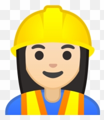 Light Skin Tone Emoji - Work Construction Emoji,Construction Worker Scenes And Emotions