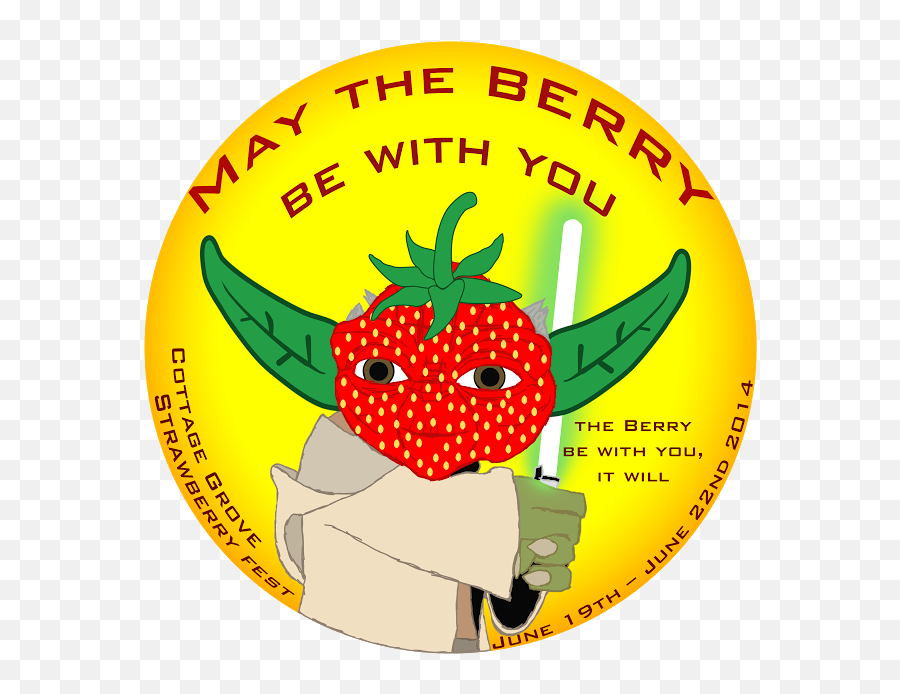 Teen Star Wars Fan Designs Yoda Logo - Star Wars Strawberry Emoji,Yoda Emoticons