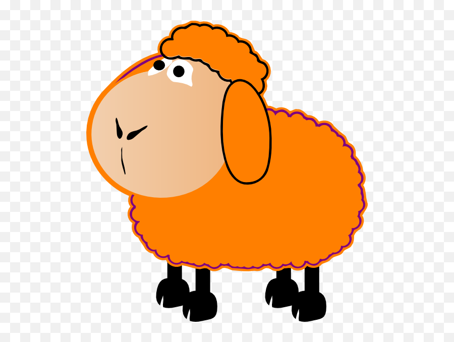 Crazy Clipart Sheep Crazy Sheep Transparent Free For - Orange Sheep Clipart Emoji,Black Sheep Emoji