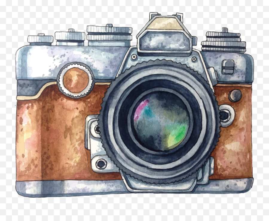 Download Vector Painted Photography - Camera Stickers Emoji,Emoticon Camera Clipart
