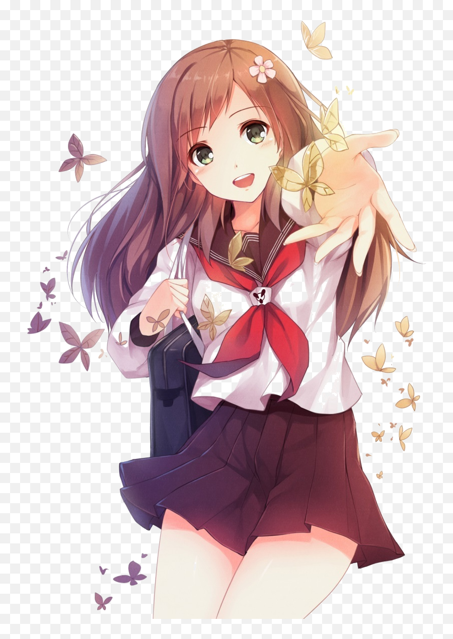 Pin - Beautiful Cute Anime Girl Emoji,Anime Girls Emotion Chart
