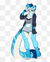 Furry Furryart Furryfandom Sticker By Teddiebear - Saber Tooth Tiger Pollo Chan Emoji,Facebook Sabertooth Tiger Emojis