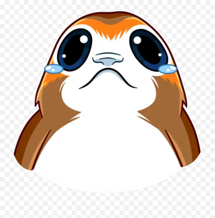 Picsart Porg Porgs Starwars Sticker - Porg Star Wars Png Emoji,Porg Emoji