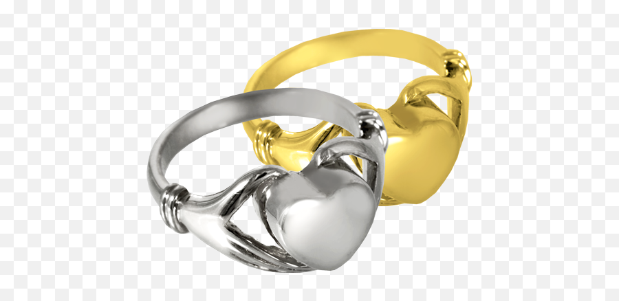 Silver Heart Ring For Cremains - 14k Gold Gold Cremation Rings Emoji,Heart Emoticon Ring Silver