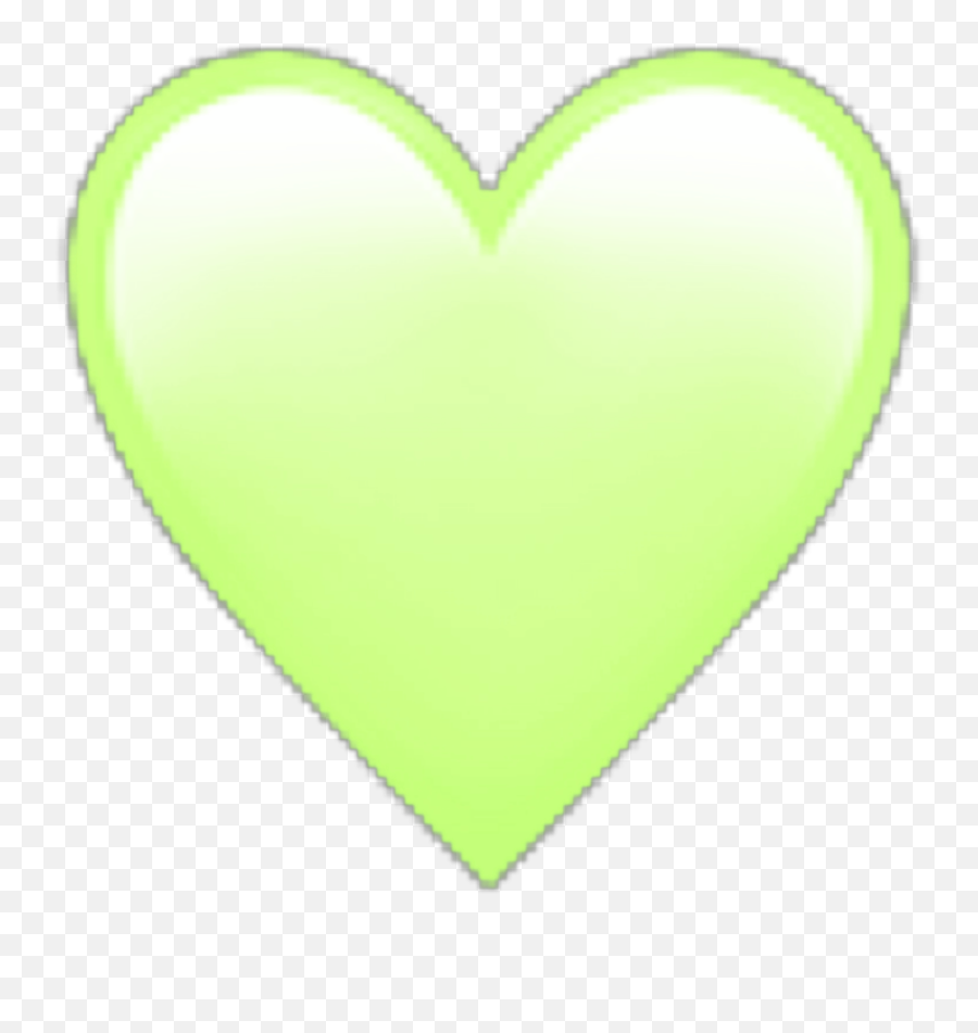 Green Mint Heart Cute Emoji Peachy Sticker By - Horizontal,Cute Emoji