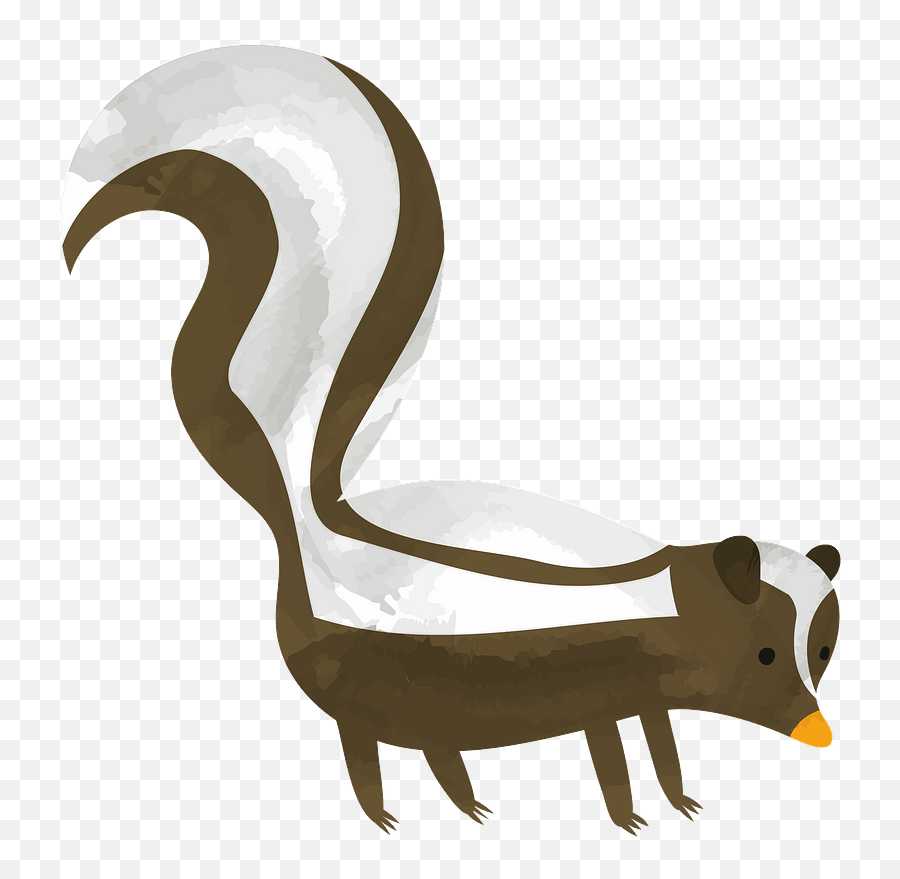 Skunk Clipart - Imagenes De Zorrillo Animado Emoji,Skunk Emoji