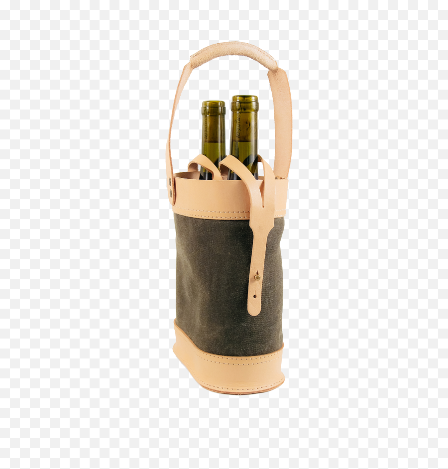 Leather Napa Double Wine Tote U2013 Rustico - Cylinder Emoji,Wine Party Emoji