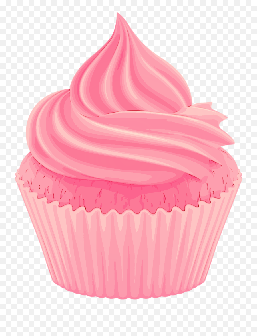 Cupcake Magdalena Pink Rosado Sticker Emoji,Cupcake Themes Emojis