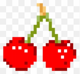 Pixel Art Cherries Fruits Sticker - Pixel Art Cherries Emoji,Cherry Blossom Emojis Cute