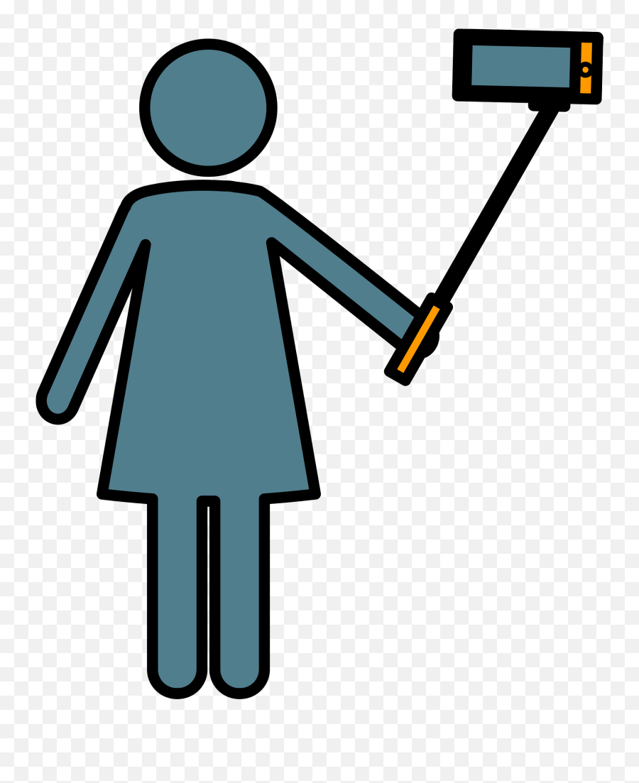 Selfie Clipart - Cleanliness Emoji,Emoji Selfie Stick