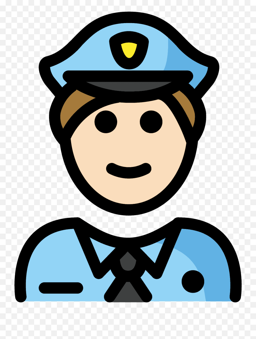 Man Police Officer Emoji Clipart Free Download Transparent - Police,Beret Emoji