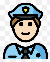 Man Police Officer Emoji Clipart Free Download Transparent - Police,Beret Emoji