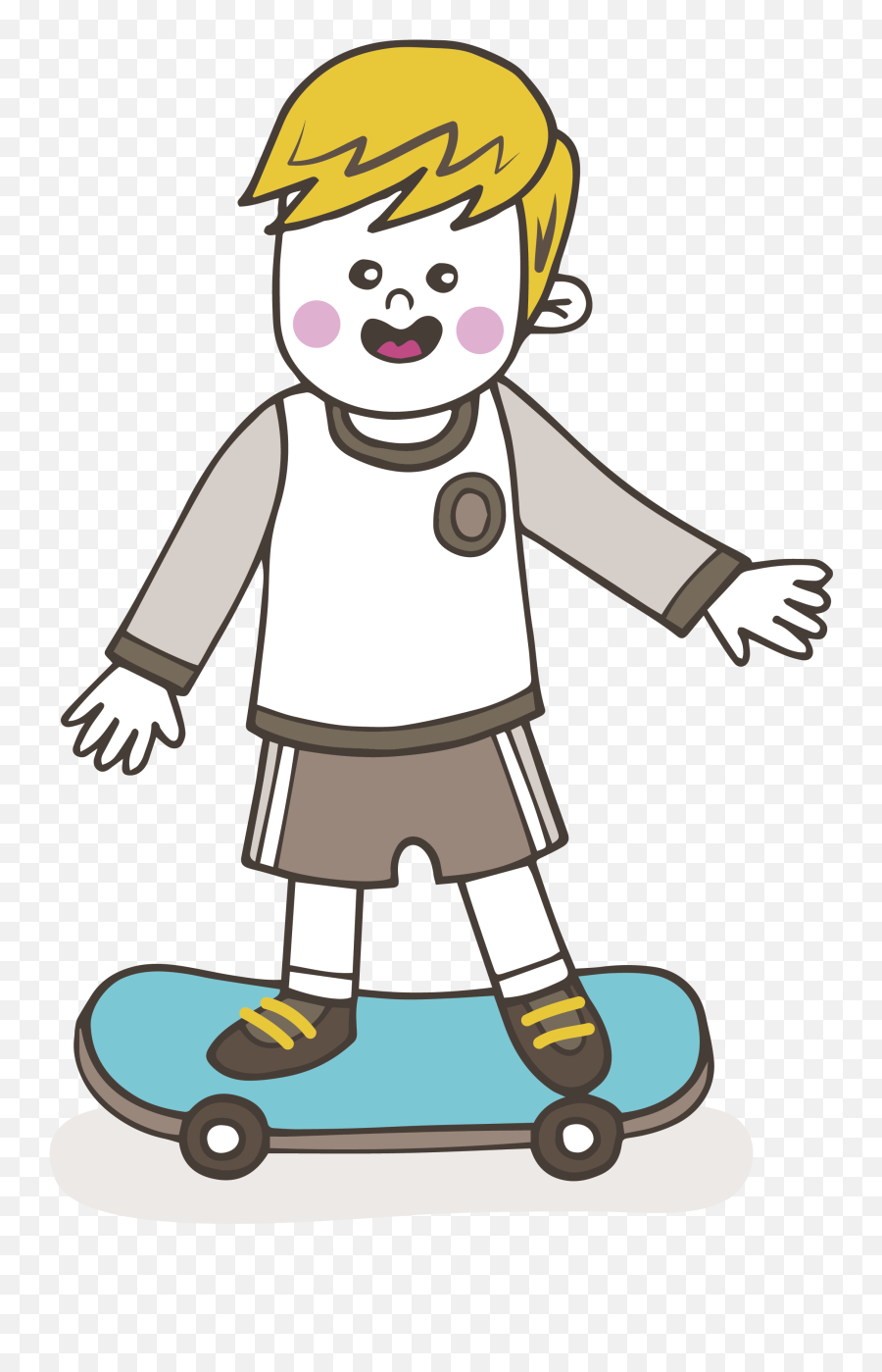 Clipart Boy Skateboard Clipart Boy - Skater Boy Clipart Emoji,Skateboarding Emoji