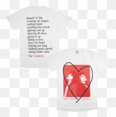 Like I Used To T - Shirt Emoji,Little Girl Heart Emoticon Broken