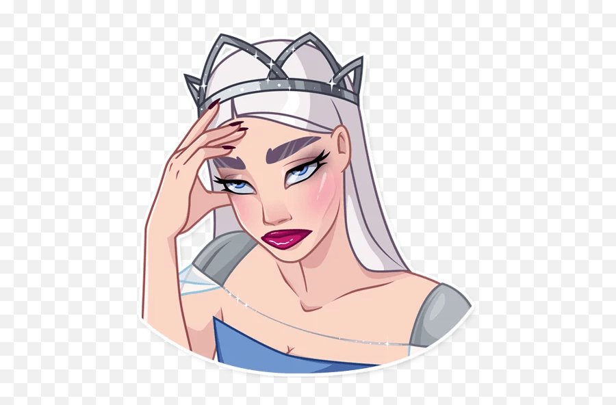 Snow Queen Stickers - Live Wa Stickers Emoji,Snow Women Emoji