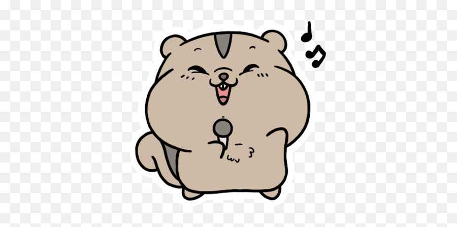 Sassy Animals Animal Party - Cute Cartoon Singing Gif Emoji,Party Animal Emoji