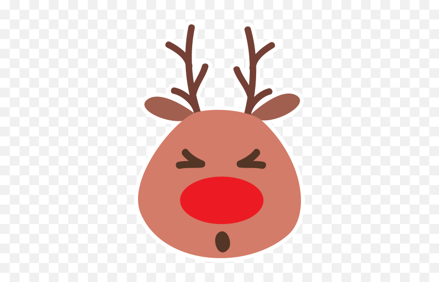 Reindeer Emoji By Marcossoft - Sticker Maker For Whatsapp,Christmas Keyboard Emoji