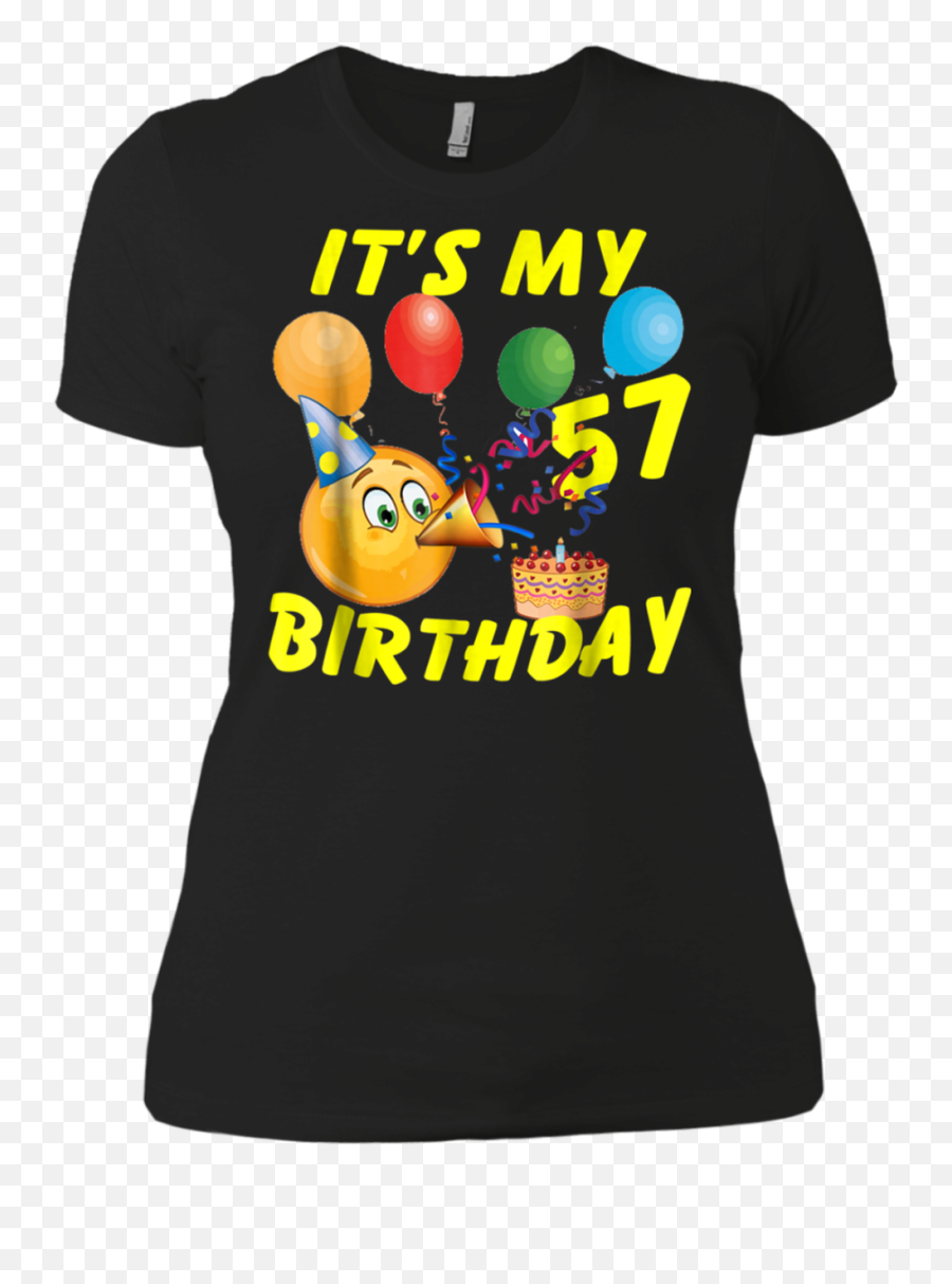 Stupendous Funny Emoji Shirt Itu0027s My 57th Birthday 57 Years Old Ladiesu0027 Boyfriend Shirt,Bday Emoji