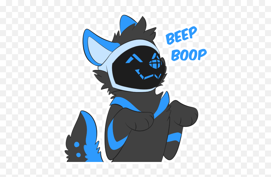 Furry Telegram Stickers - Pulexart Fictional Character Emoji,Boop Emoji