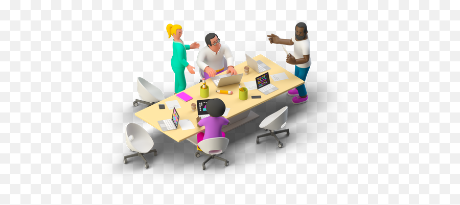 Premium Business Meeting 3d Illustration Download In Png Emoji,Business Meeting Emoji