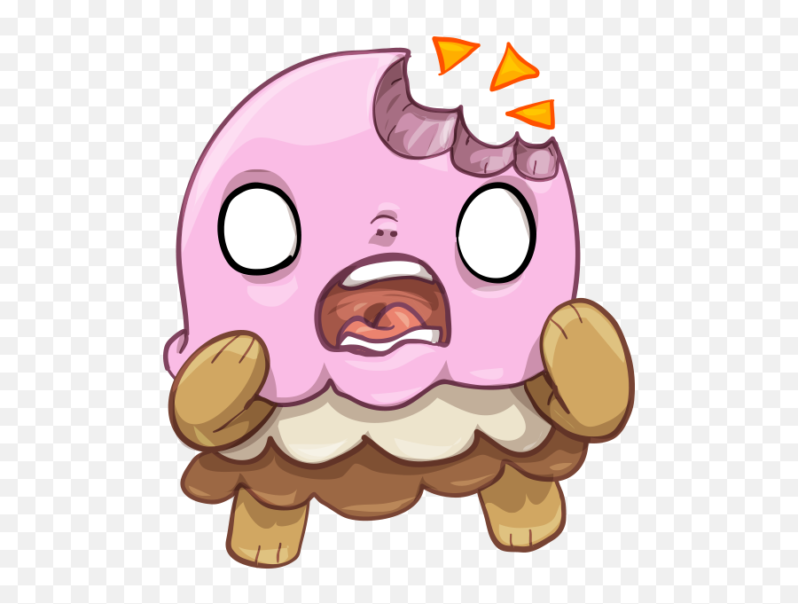 Messenger Ice Cream Emoji - Facebook Ice Cream Sticker Ice Cream Monster Cute,Messenger Emoji