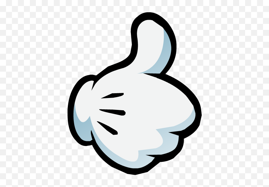 Desenho Mickey - Like Png Emoji,Emoticons Mostrando O Dedo