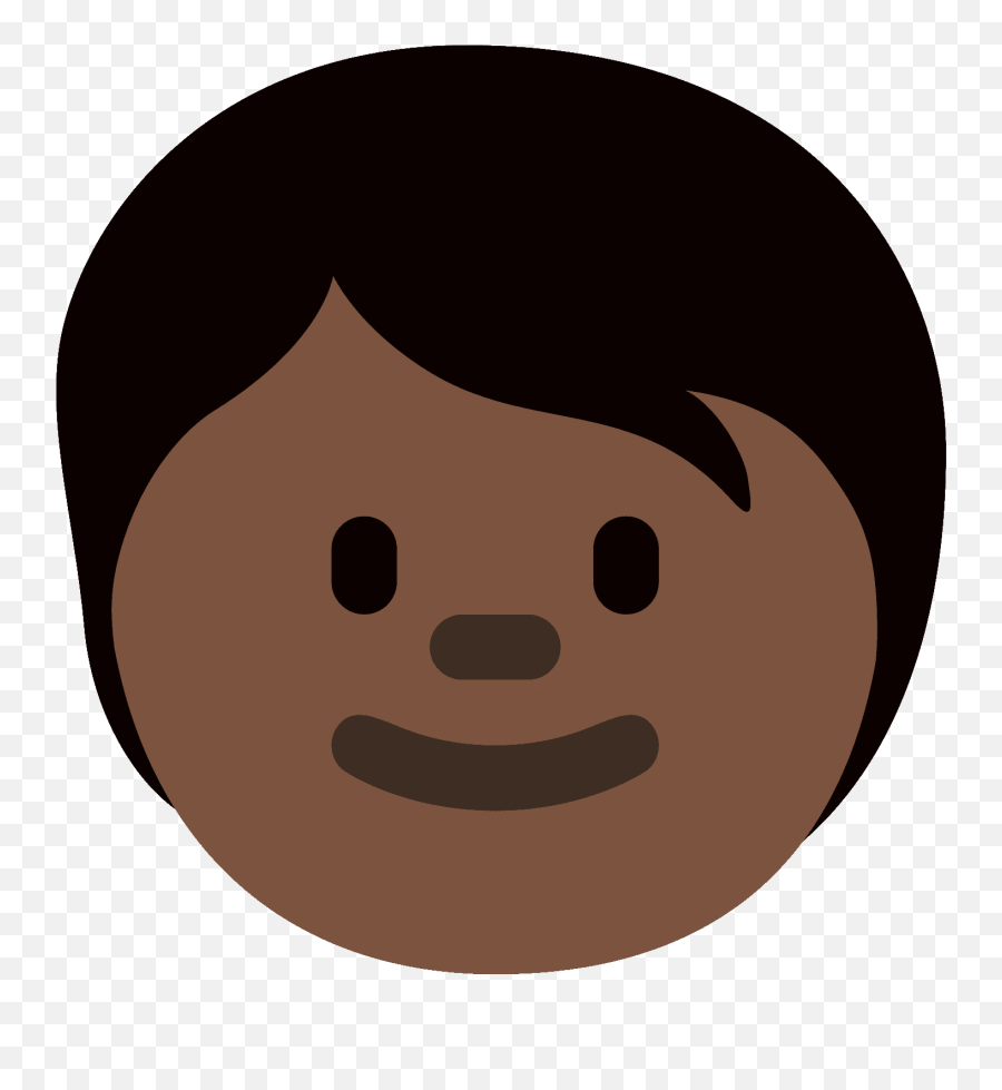 Child Dark Skin Tone Emoji - Happy,Skin Tone Emojis
