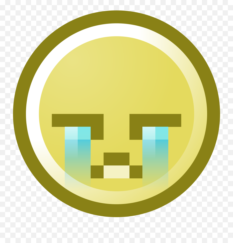 Crying Smiley Face Clipart - Sad Face Emoji Moving Happy,Crying Face Emoji