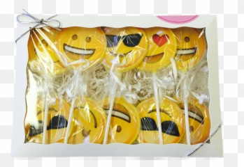 Emoji Chocolate Lollipops - Happy,Sympathy Emoji