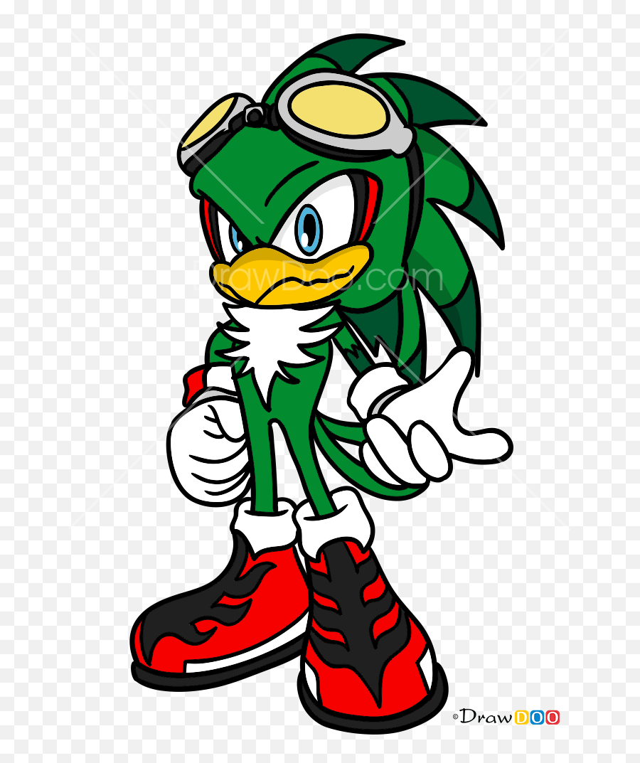 How To Draw Jet The Hawk Sonic The Hedgehog - Draw Jet The Hawk Emoji,Hawk Emoji
