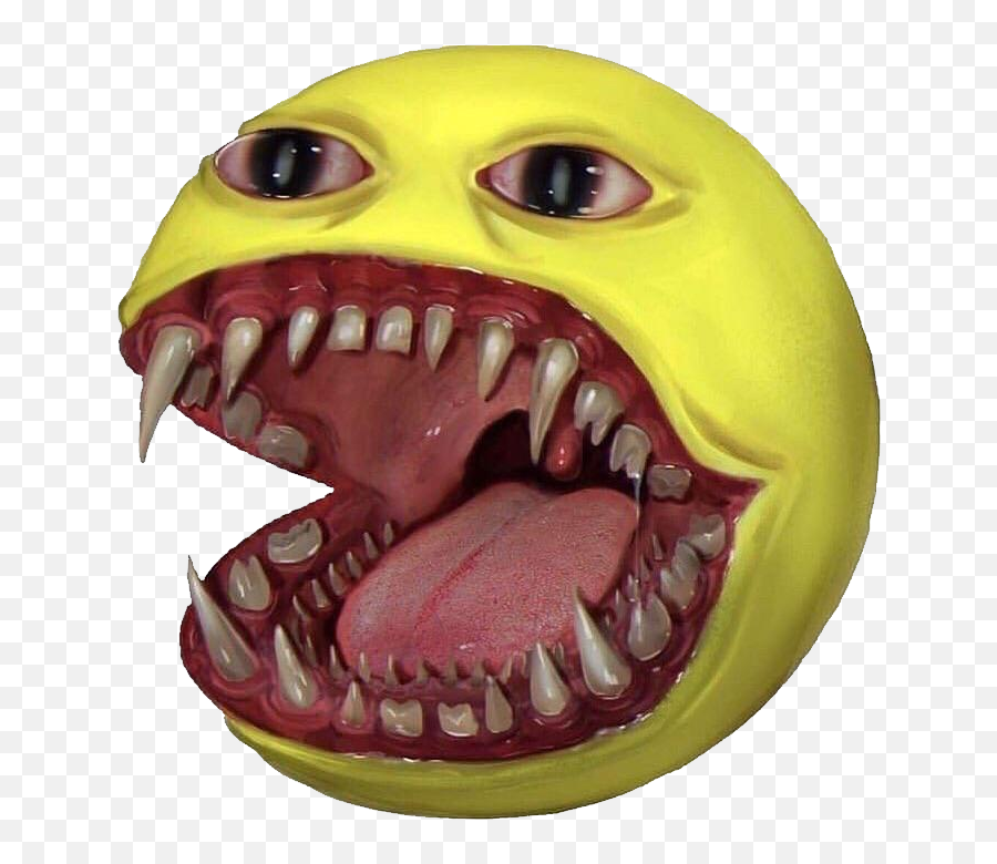 Emoji To Use - Real Life Pacman,Retarded Laughing Emoji