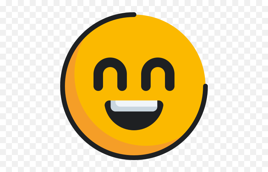 Emoticon Face Grinning Smiling Icon - Free Download Wide Grin Emoji,Size Of Emoticon