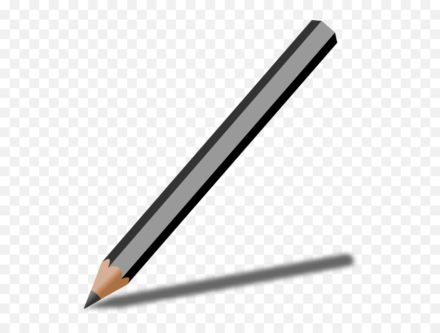 Grey Pencil Clipart Emoji,Breaking Pencil Skype Emoticon