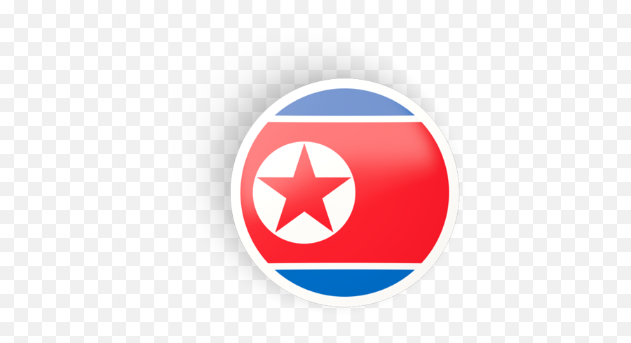 North Korean Flag Png - North Korea Flag Icon Clipart Full North Korea Flag Circle Png Emoji,Yemen Flag Emoji