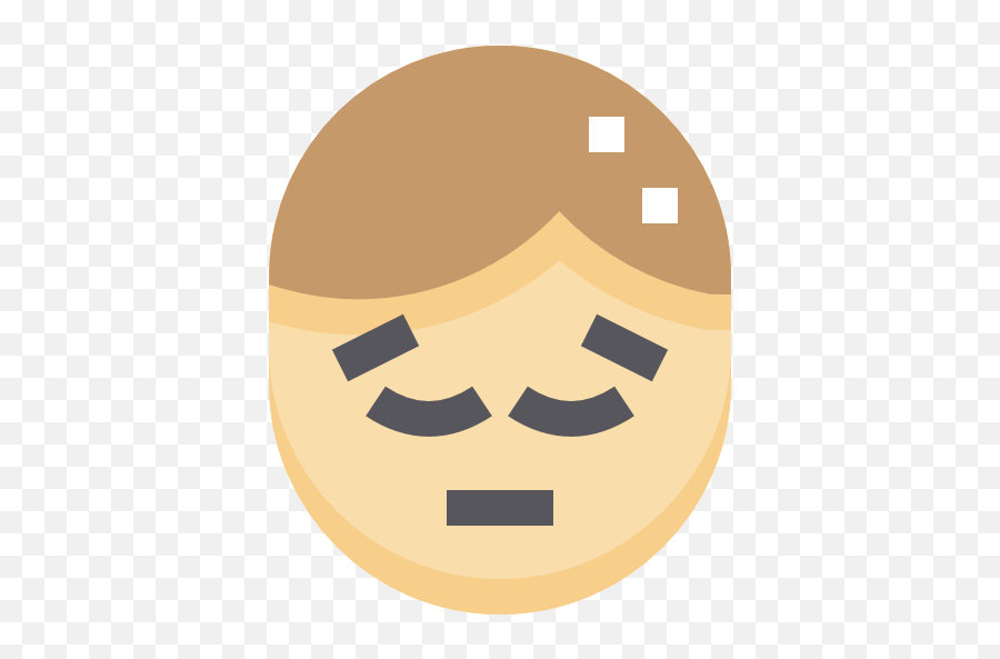 Pensativo - Iconos Gratis De Personas Tired Flat Icon Emoji,Emoticon Pensativo Png