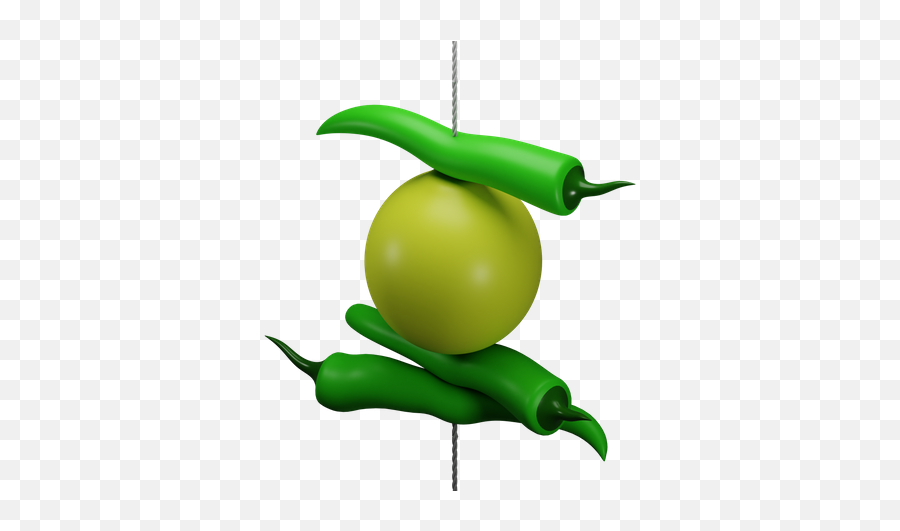 Green 3d Illustrations Designs Images Vectors Hd Graphics - Indian Nimbu Mirchi Png Emoji,Google Jalapeno Emoticon