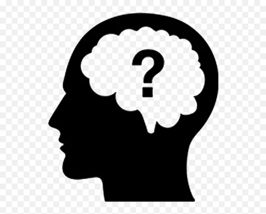 Thought Question Brain Icon - Thinking Person Png Download Person Thinking Icon Transparent Emoji,Thinking Emoji Transparent Icon