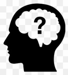 Thought Question Brain Icon - Thinking Person Png Download Person Thinking Icon Transparent Emoji,Thinking Emoji Transparent Icon
