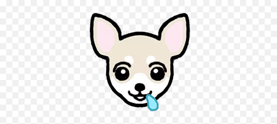 Chihuahua - Kostenlose Chihuahua Sticker Whatsapp Emoji,Chihuahua Emoticon