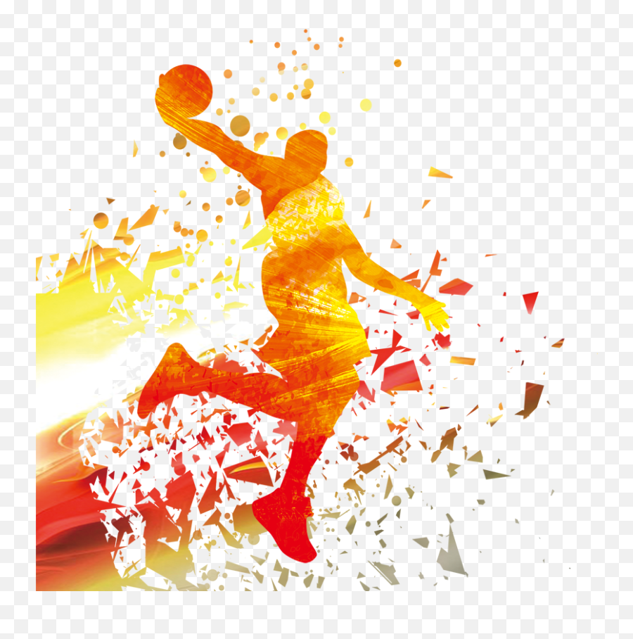 Download Player Nba Basketball - Free Basketball Silhouette Emoji,Nba Player Emoticon Tattoo