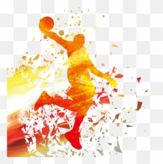 Download Player Nba Basketball - Free Basketball Silhouette Emoji,Nba Player Emoticon Tattoo