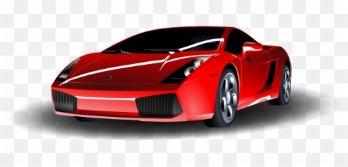 Red Super Car Clip Art Image - Cartoon Super Car Png Emoji,Hot Rod Car Emojis