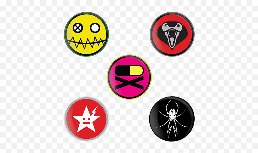 Danger Days Pin Set Emoji,Boynton Digital Sticker Emoticon