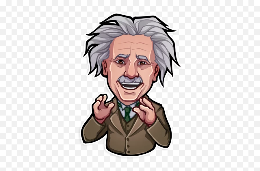 Telegram Sticker 25 From Collection Great Minds Emoji,Emojis Einstein