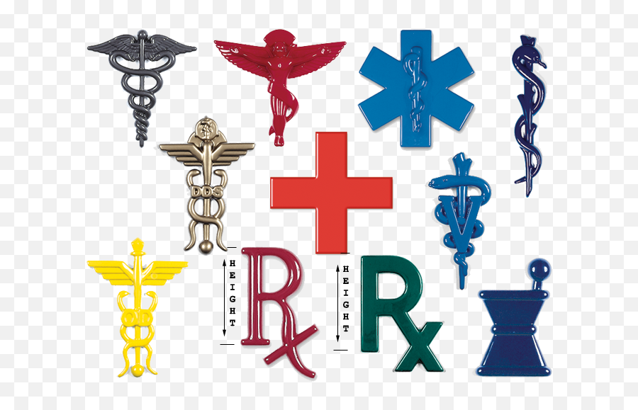 Formed Plastic Medical Emblems Medical Insignia For Signs Emoji,Christ Cross Emoticon